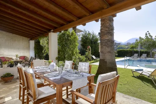 Castello Villa Daphnes - Private Pool & Whirlpool - Mountain view