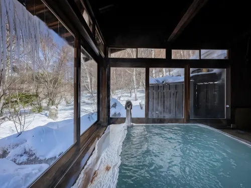 Shirokotsu Onsen Korinoyu-Sasaya - Bjergudsigt