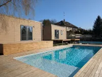 Swimming pool, jacuzzi, terrace and games for young and old, 5km from Switzerland! - piscina