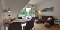 Cozy apartment "Flunder" with balcony and view of the greenery - 2-Star