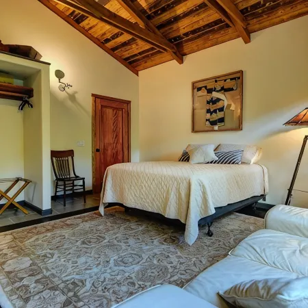 Escape to your private oasis perched on a cliff with a jungle view