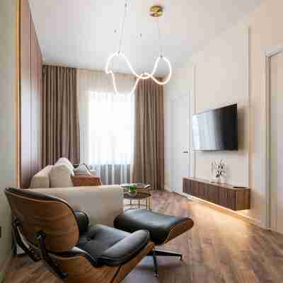 Stalinka posle remonta s vidom na glavnyy prospekt Minska. kryshi i zakaty Apartments Rooms