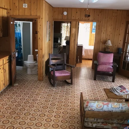 Charming cottage on Lake Willoughby w/ sun porch, private deck and dock.