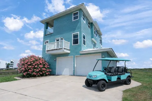 Port Aransas Large Luxury Beach House w/ Private Pool and Golf Cart Boardwalk - 4-Star