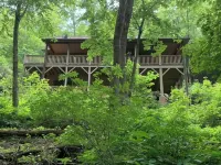 Spacious suite surrounded by nature with living room, fireplace, porch, fire pit Hotels in Caldwell County