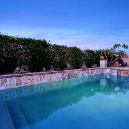 Near Coachella Festival, 5min walk 2 BNP Paribas, pool spa, 7bdrm, mountain view