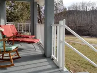 Tranquil sounds of the Dan River heard from the front porch or by the firepit. Hotels in Patrick County
