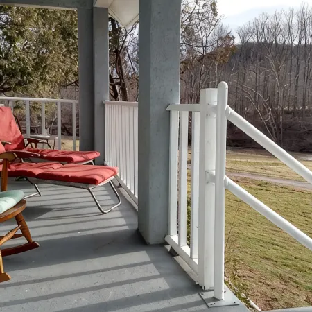 Tranquil sounds of the Dan River heard from the front porch or by the firepit.
