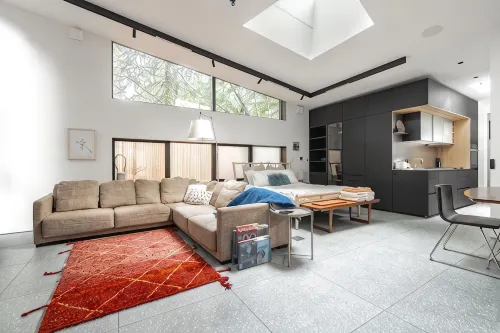 Hip Modern Studio in serene central Bellevue with AC, WiFi, Kitchen, TV - 5星級