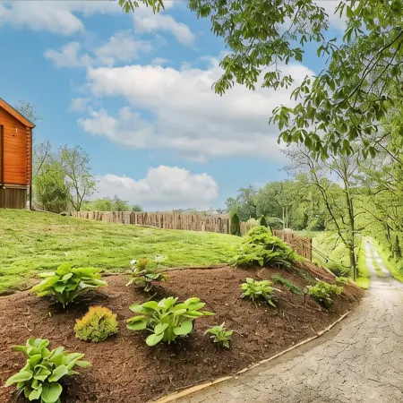 Charming 2-bedroom tiny cabin hot tub camp fire