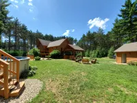 4 Bedroom lodge on wooded land with heated swimming pool and hot tub - Alppimaja