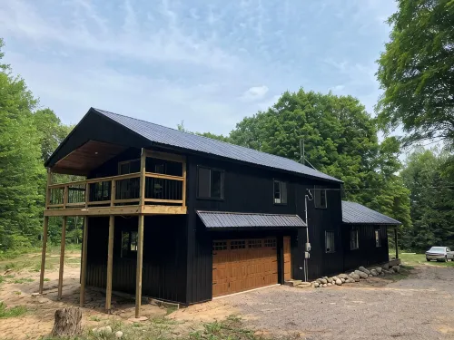 Large luxury cabin way back in the woods on ORV trail - Wifi