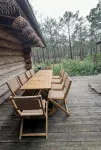 Authentic log in the heart of the pine forest for 10 people