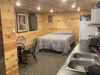 The Little Red Barn - Lakeside Tiny Home Rental -Sleeps 4 - Spiral Staircase Hotels in Rock County