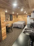 The Little Red Barn - Lakeside Tiny Home Rental -Sleeps 4 - Spiral Staircase