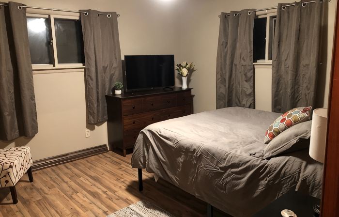 House, 3 bdrms, 1 bath, one block from snowmobile trail.