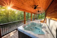 NEW! A Hidden Waterfall Oasis Is Tucked Behind This Luxury Broken Bow Cabin - Gym