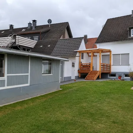 Modern semi-detached house with large garden