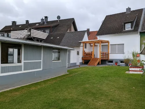 Modern semi-detached house with large garden