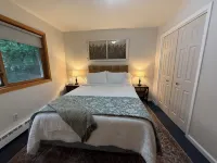 Peaceful cabin hideaway with fire pit & hot tub only 3 blocks from Walloon Lake - WiFi
