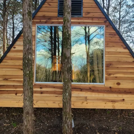"Lady A"-frame Glamping Cabin @Nolichucky River near Smoky Mtns.