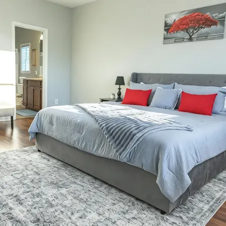 Charming 3-bedroom house in small-town Byron with WiFi, AC, and patio seating.