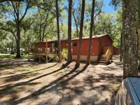 1-1/2 acre Park like wooded setting.  Clean 3/2 with plenty of parking. - 무료 와이파이