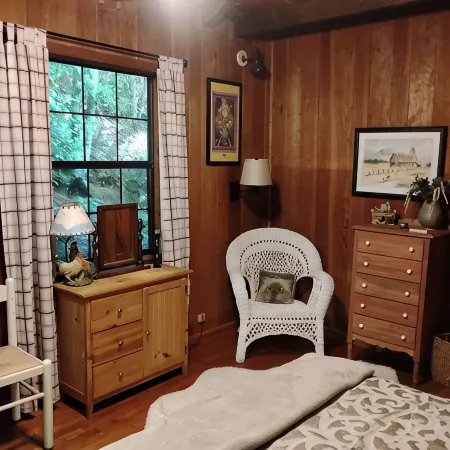 A Secluded Cabin on a Babbling Brook
