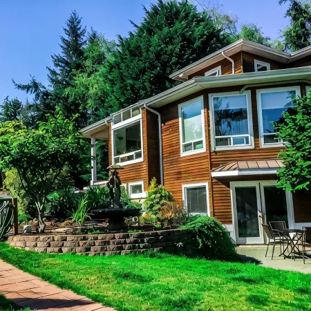 A Waterfront Retreat with Gardens, Views, and Space to Gather on Whidbey Island.