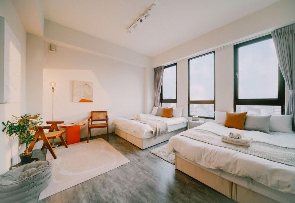 [타이난 하이안 아트 아파트먼트의 세련된 인테리어]