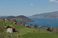 Vacation apartment on Lake Thun - magnificent views of the lake and mountains