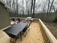 Secluded mountain home on over 10 wooded acres, modern, WiFi and pet friendly! - 3-Star