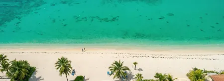 7 Mile Beach Beach Club and Pool Pavilion. Ocean views from Roof Terrace