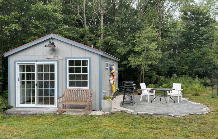 Oceanside Acadia Artist's Studio with high end finishes and local character