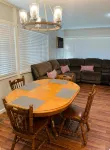 King, queen, & twin bed. 2-bedroom. Fenced around.