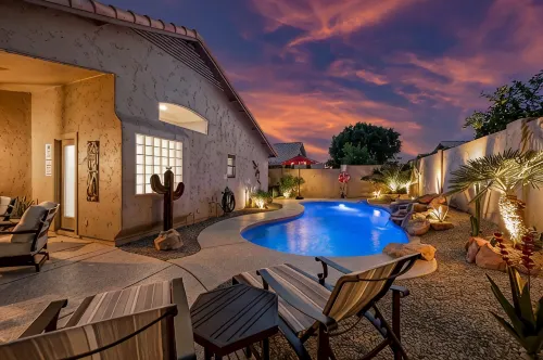 Modern Southwest home w/heated pool oasis - 4-Star