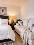 Waterfront Room with Private Bath and Deck Near Marina, Private Beach Access