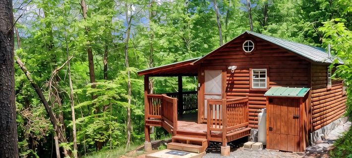 Tiny Cabin-HOT TUB, private, quiet side of the Smokies Hotels in Cocke County