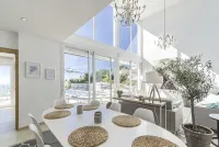 Modern villa with heated swimming pool and breathtaking view