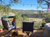 Eagle's Nest Cabin / Sibley4 Tent combo @EvansCliff hot tub canyon views 폴 리버 카운티 호텔