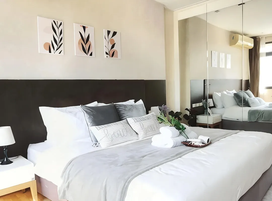 Cozy 1br And Sofa Bed Apt 5min Walk Nana Bts 907 - 曼谷