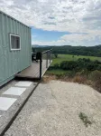 Stunning River View Shipping Container near Eureka Springs