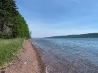 Bright and charming cabin on the Cabot Trail overlooking St. Ann’s bay.