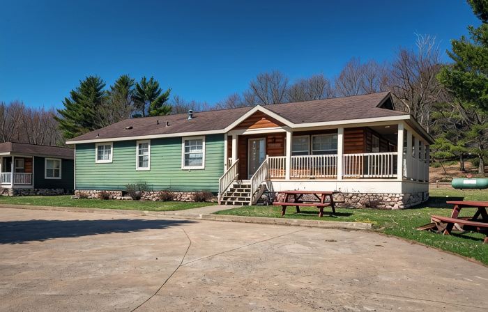 The Wolf Cabin at the Riviera Resort in Neillsville, Wisconsin!
