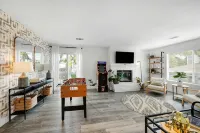 Luxe & Spacious Retreat - Steps to Beach Game Room