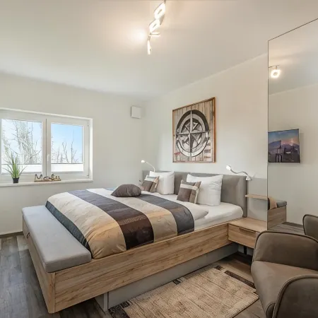 5 star apartment for 6 persons, ground floor with fenced garden