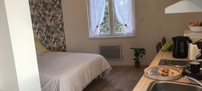 Cozy and bright studio for 2 Hotels in Mulhouse