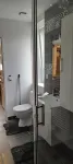 Renovated furnished apartment close to the beach. Serves 4.