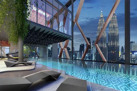 Scarletz KLCC @ Apartments By Gravity 【6mins Kuala Lumpur Tower（KL Tower） + Rooftop Infnity pool】