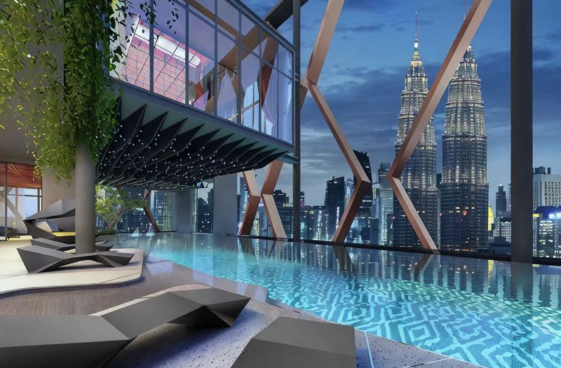 Scarletz Klcc @ Apartments By Gravity 【6mins Kuala Lumpur Tower（KL Tower） + Rooftop Infnity pool】 photo 2